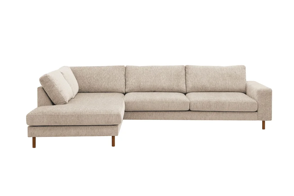 Scandi Dyp 4-seters sofa med sjeselong venstre i chenille v:5416297