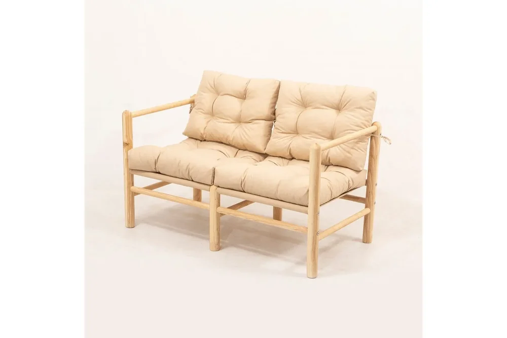 Hagesofa med 2 seter Hue Krem v:2898613 Hagesofa med 2 seter Hue Krem v:2898613