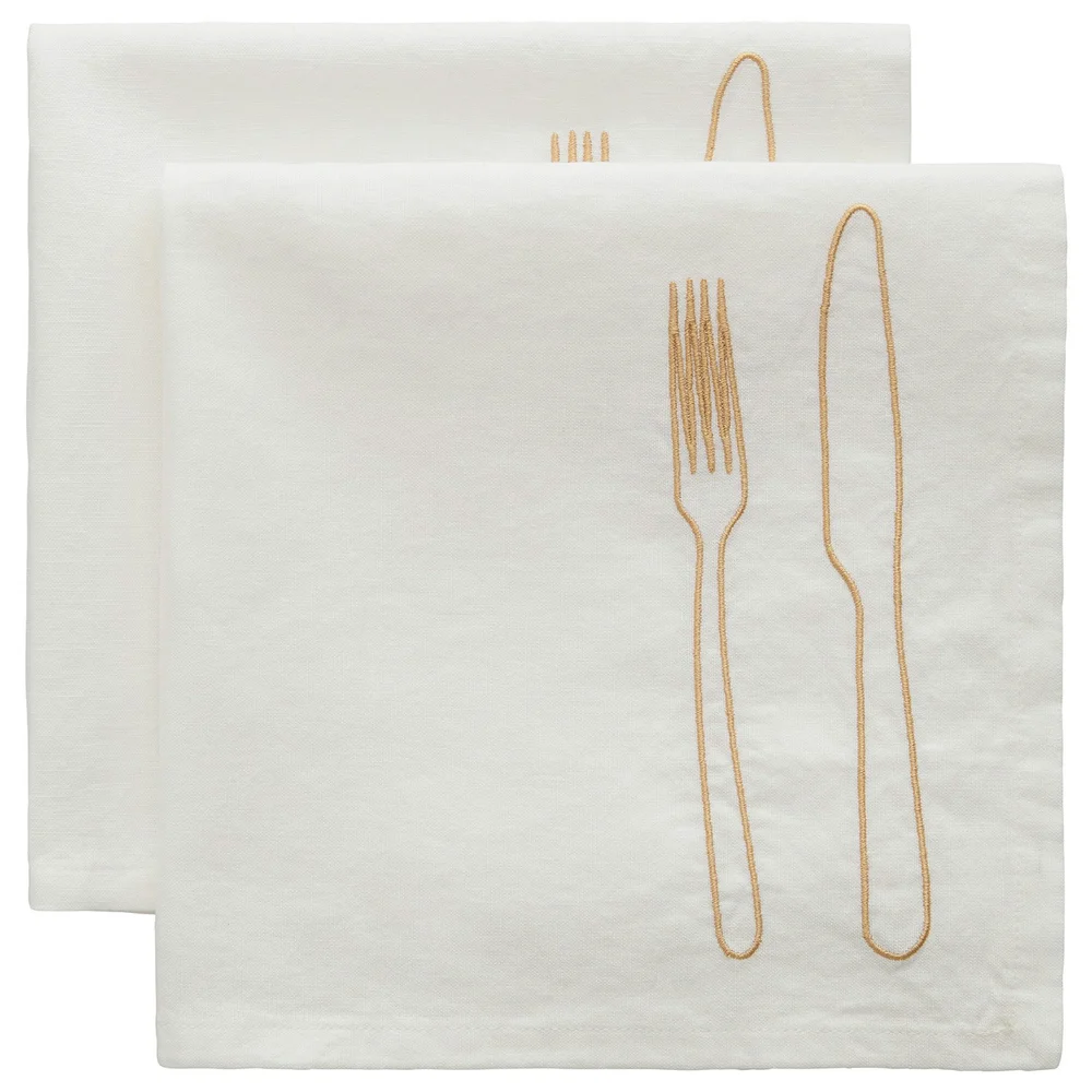 La Tavola Serviett 45×45 cm 2-pk, Latte v:6724047 La Tavola Serviett 45×45 cm 2-pk, Latte v:6724047