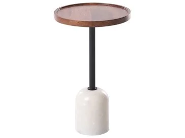 Sidebord RAINY Metall Hvit v:5349479