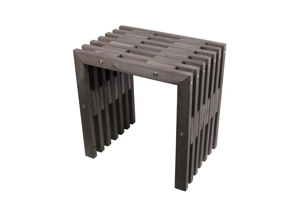 Hillerstorp EcoFurn Benk utendørs 45 cm Furu grå oljet v:4270333
