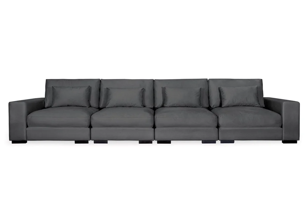 Dubai 4-seters sofa fløyel ekstra dyp v:8356306 Dubai 4-seters sofa fløyel ekstra dyp v:8356306