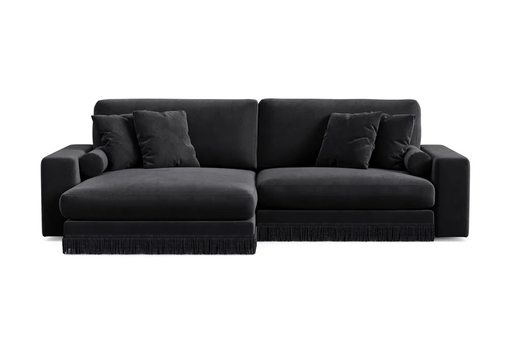Arken Lyx 4-seter Vendbar L-formet Dyp Divansofa i fløyel v:4617506 Arken Lyx 4-seter Vendbar L-formet Dyp Divansofa i fløyel v:4617506