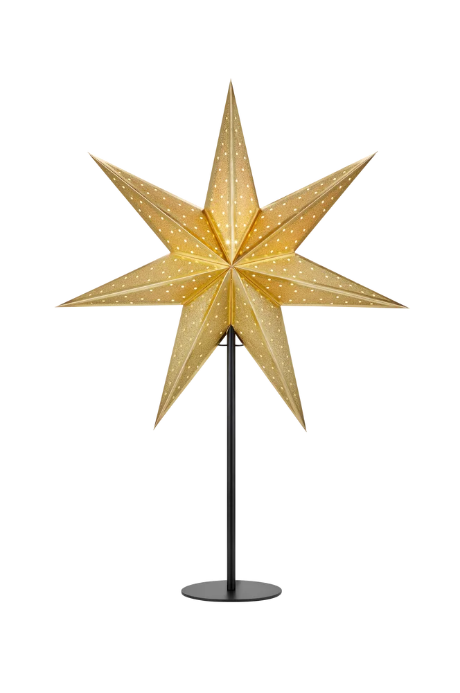 GLITTER Bordstjerne 45 cm – Svart – Belysning | m v:8065545 GLITTER Bordstjerne 45 cm – Svart – Belysning | m v:8065545