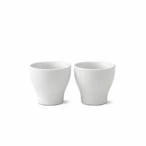 White Fluted eggeglass 2-pakn. v:515136