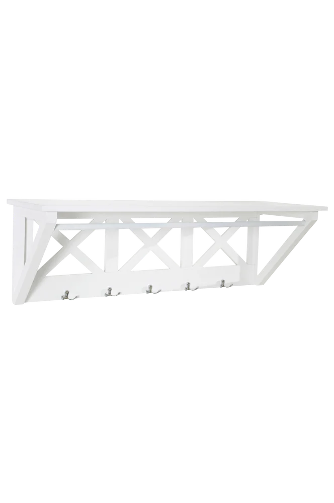 Hattehylle Kryss – Hvit m v:2300674 Hattehylle Kryss – Hvit m v:2300674
