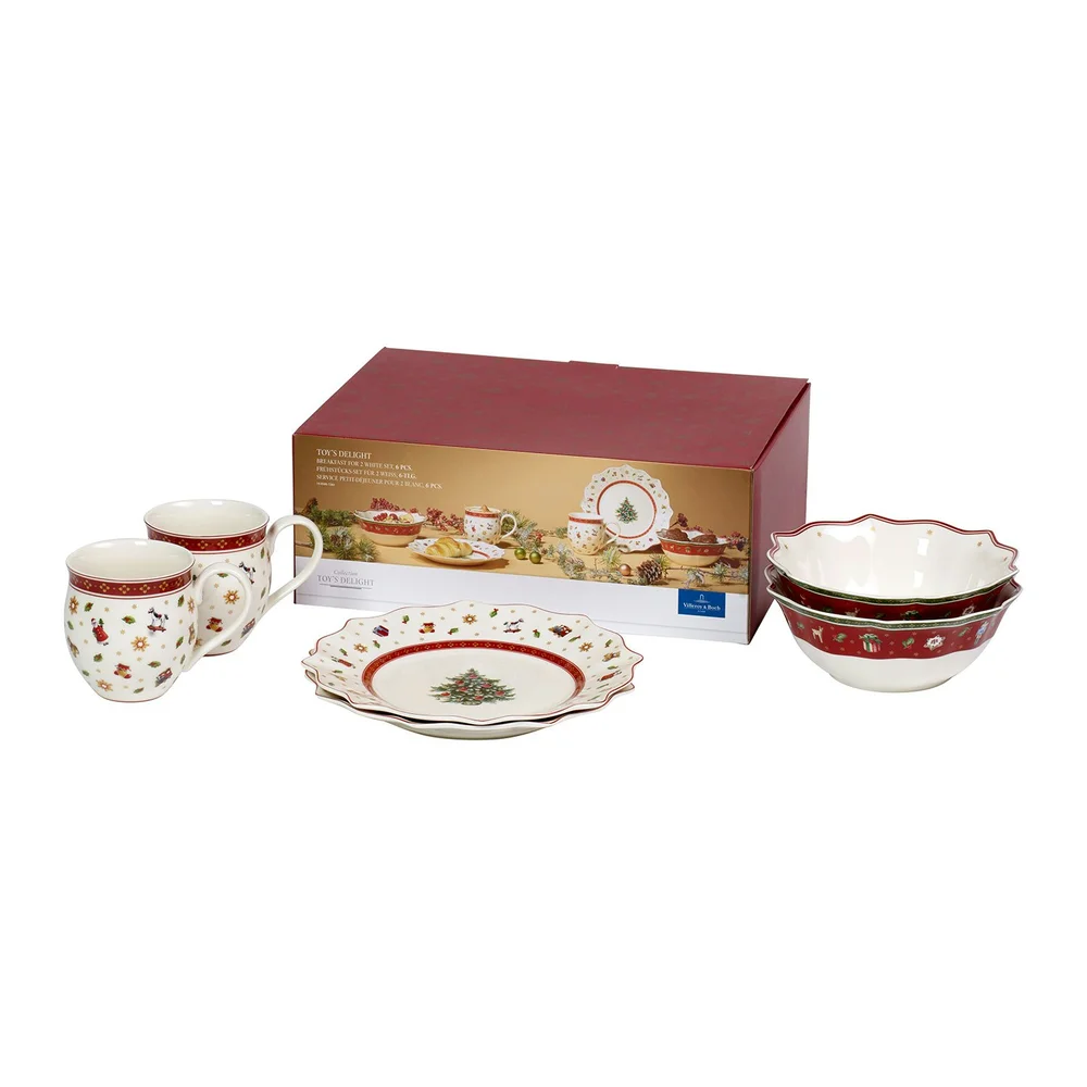 Toy’s Delight Frokostsett 6-pk, Hvit v:8908283 Toy’s Delight Frokostsett 6-pk, Hvit v:8908283