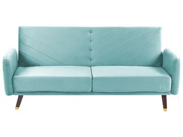 Sovesofa 3-seter SENJA Fløyel Lyseblå v:1175838 Sovesofa 3-seter SENJA Fløyel Lyseblå v:1175838