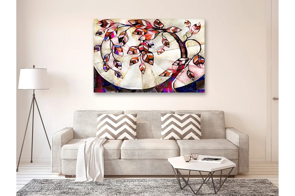 Tavle Stylish Tree (1 Part) Wide 90X60 v:3348853