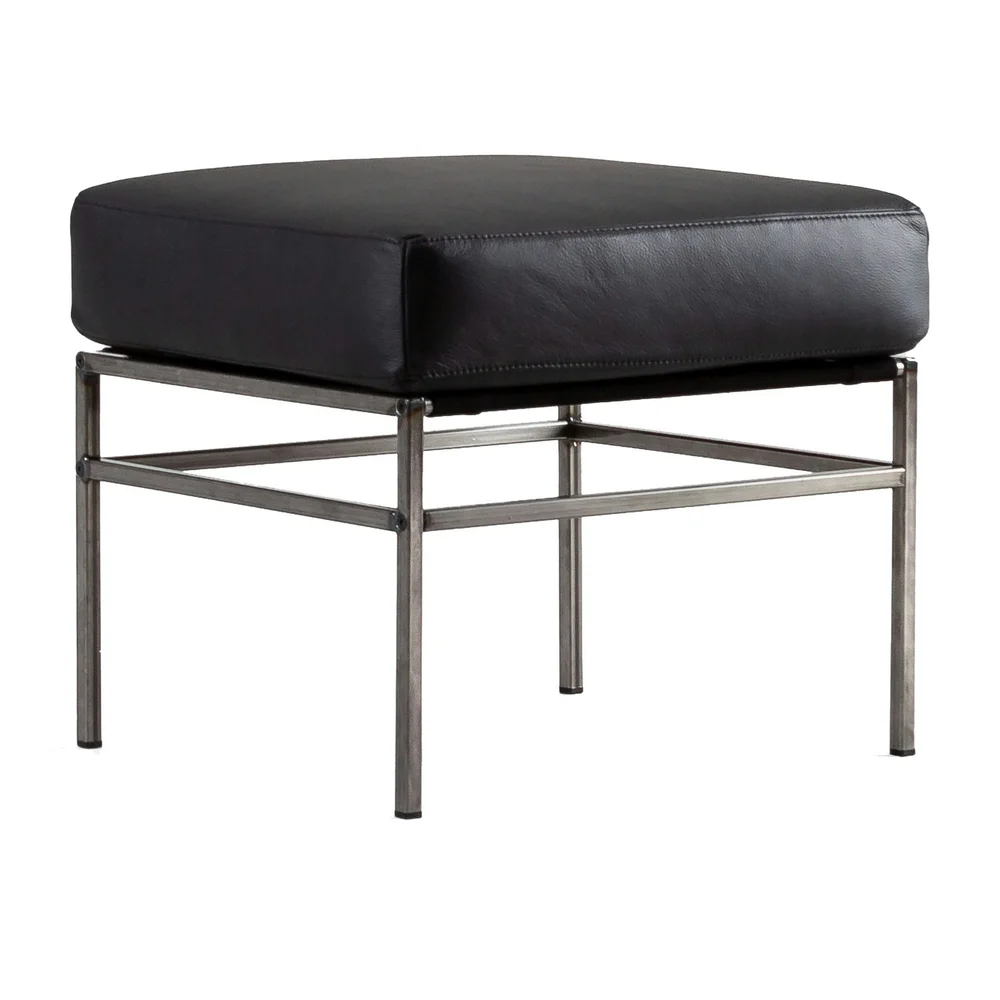 Seventy Five Fotskammel Skinn, Challenger Black v:7945884 Seventy Five Fotskammel Skinn, Challenger Black v:7945884