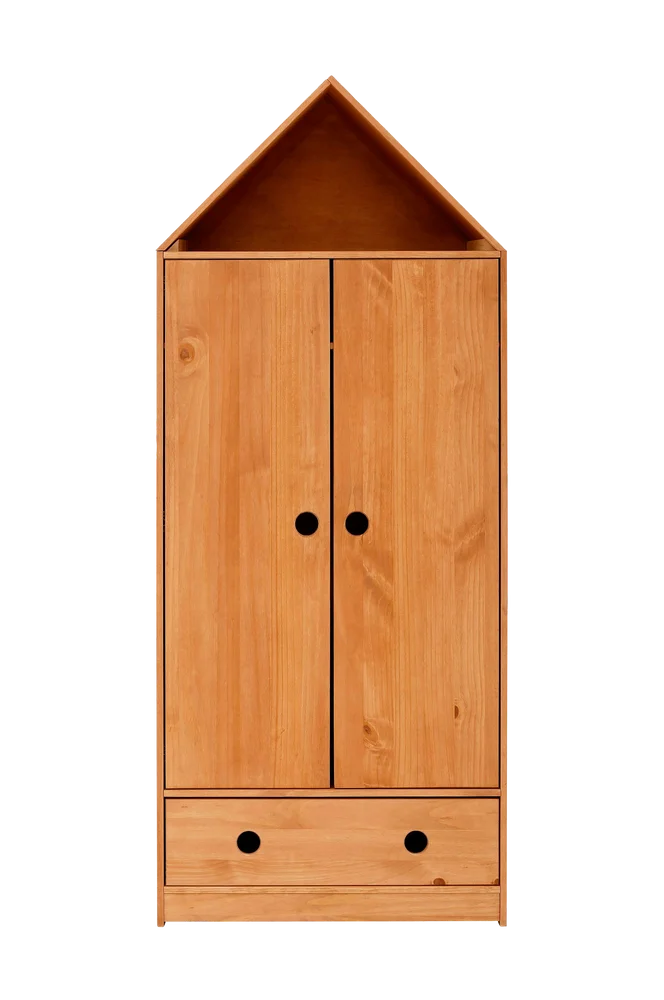 Garderobe – 2 dører Alpi – Brun – Barnerom | m v:5123501 Garderobe – 2 dører Alpi – Brun – Barnerom | m v:5123501