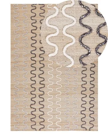 Teppe SOGUT Beige 140 x 200 cm Jute v:4742536