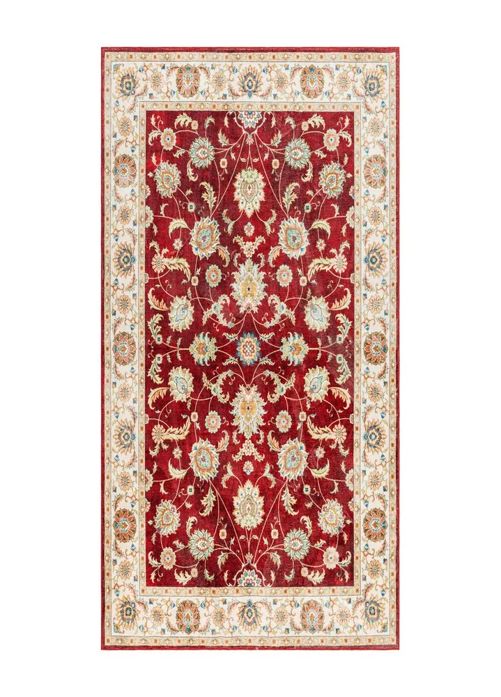 Maskinvevd teppe KM Home Tarfaya 80×150 cm Rød v:2433197