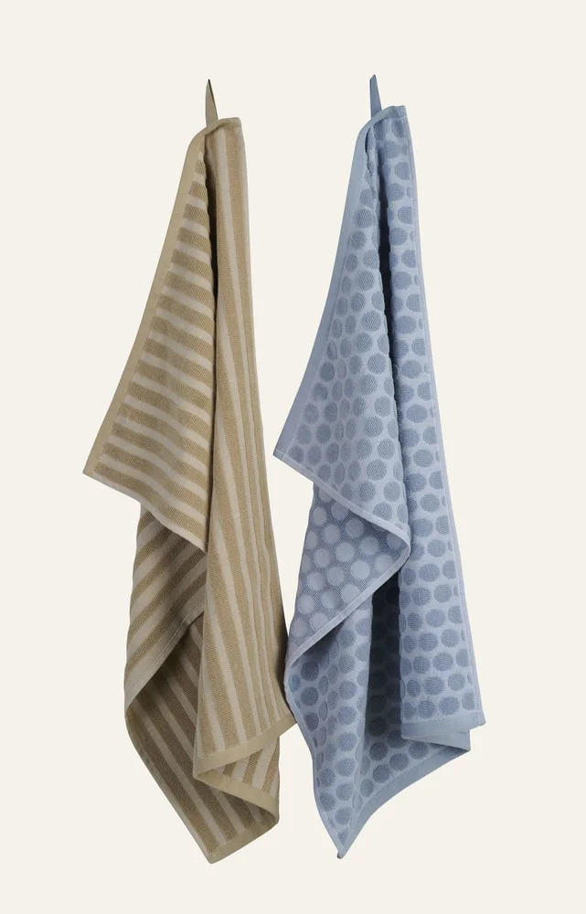 2pk kjøkkenhåndkle blå – 45×70 cm v:6978309