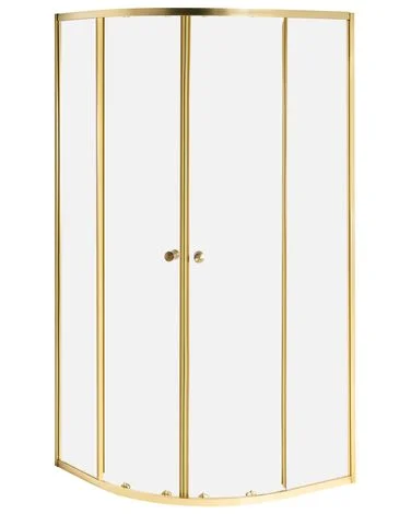 Dusjkabinett ONELLI 90 x 90 x 190 cm Gull v:3543578
