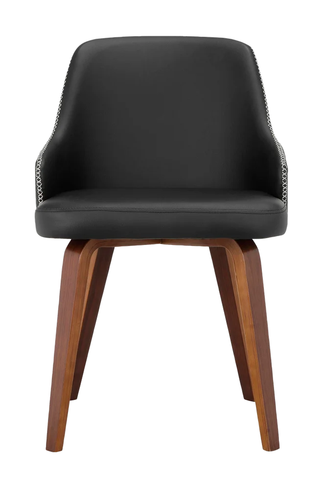 Spisestuestol med armlene OKIDO, 2-pk. - Brun m v:9172152