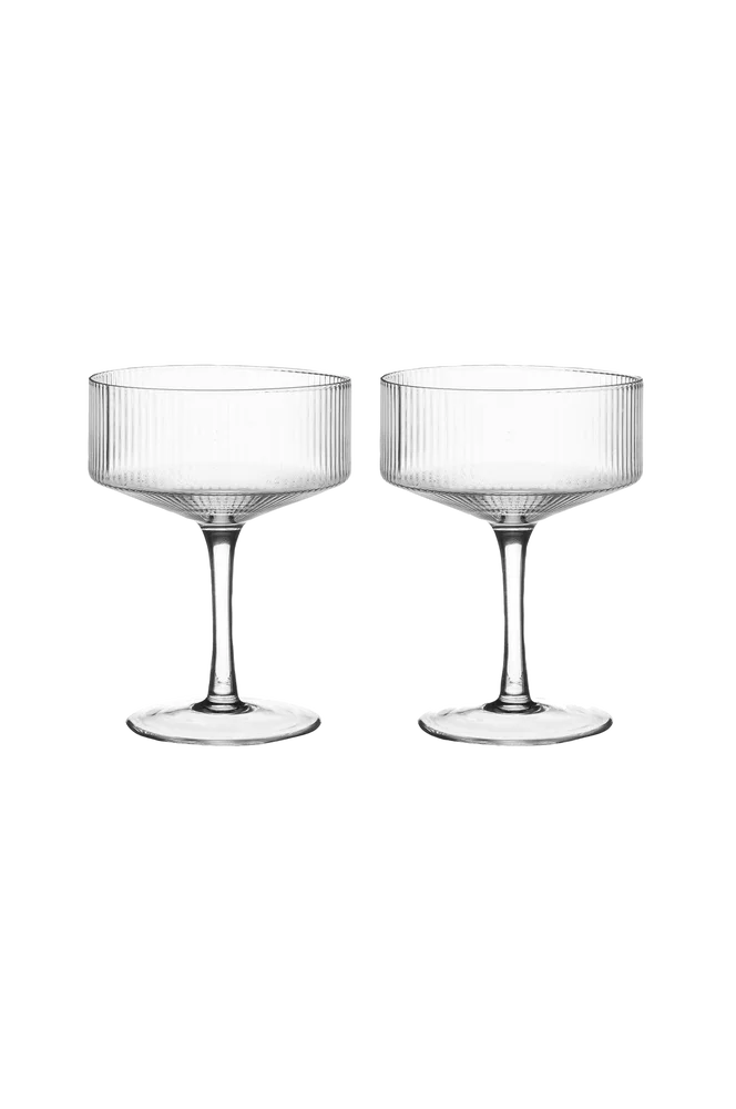 Cocktailglass 20 cl 2-pakning – Natur – Kjøkken & husholdning | m v:8991156