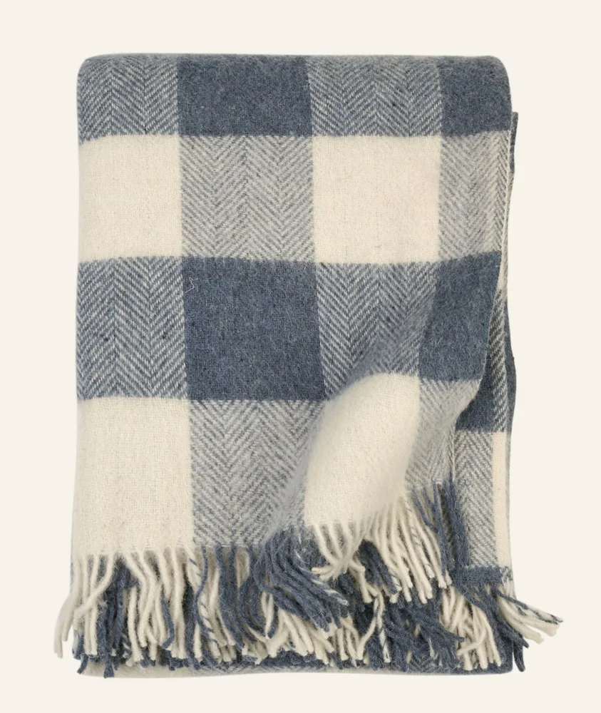 Ullpledd blå – 130×170 cm v:5881466