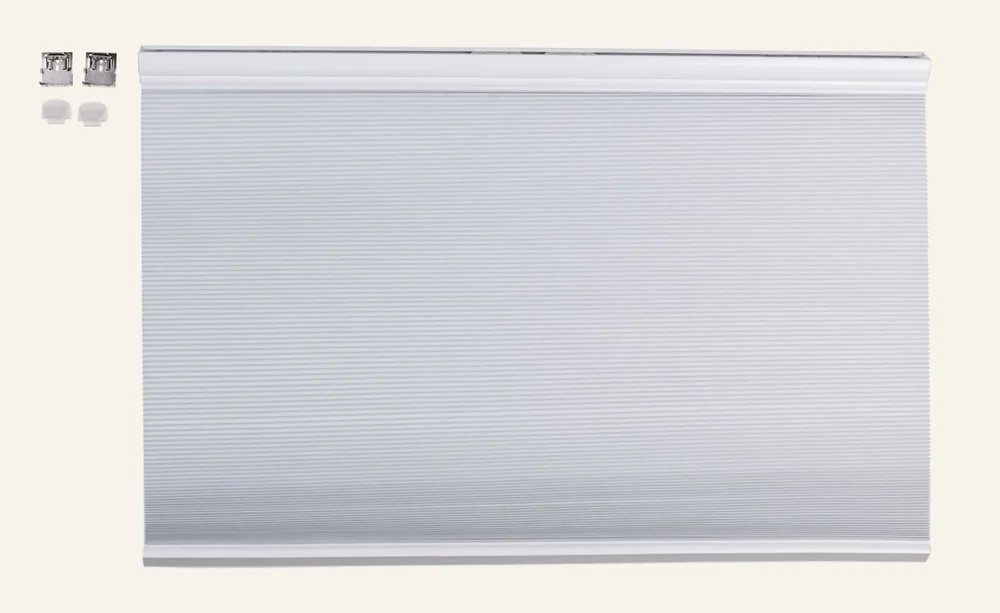 Opp&ned trådløs plisségardin hvit – 70×160 cm v:4478714