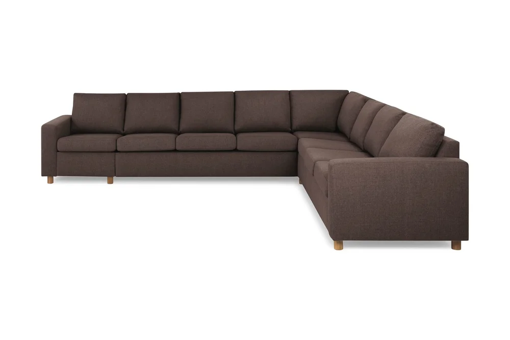 Crazy 7-seters Vendbar L-formet XX-Large Hjørnesofa i Stoff v:6880576