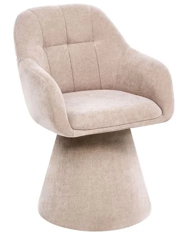 Spisestol LIVONIA Chenille Lys beige v:479412