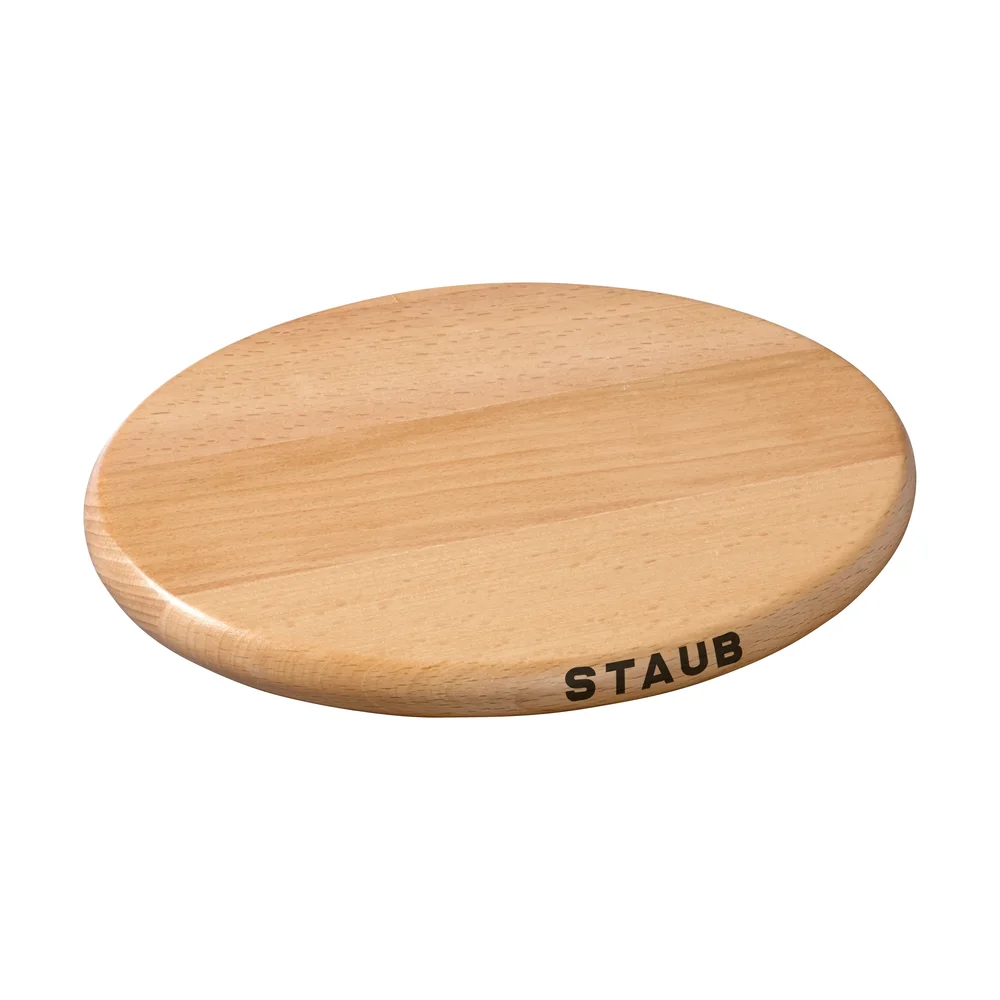 Staub magnetisk gryteunderlag oval bøk v:6555485 Staub magnetisk gryteunderlag oval bøk v:6555485