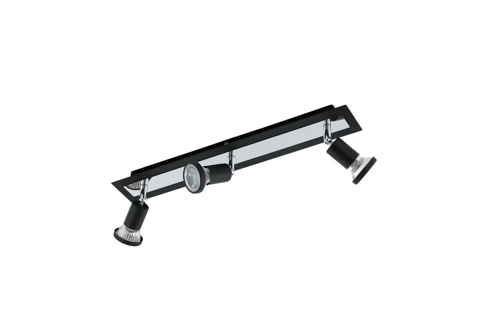 Spotlight Eglo Sarria med 3 Lamper Svart, Krom v:9821443 Spotlight Eglo Sarria med 3 Lamper Svart, Krom v:9821443