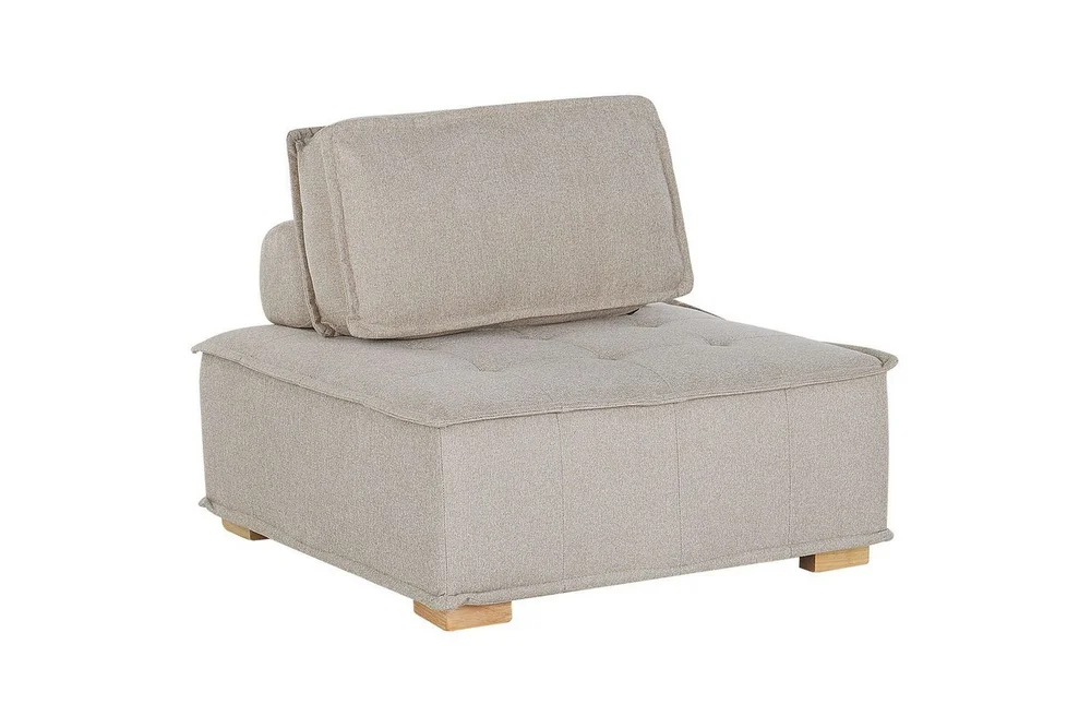 1-sitssoffa Beliani Tibro Beige, ljust trä Beige||Light colored wood v:9596017 1-sitssoffa Beliani Tibro Beige, ljust trä Beige||Light colored wood v:9596017