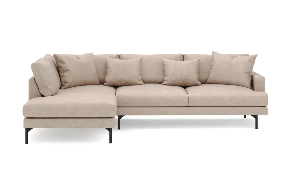 Menard 4-seters Venstrevendt Dyp L-formet Sjeselongsofa i Stoff v:7030379