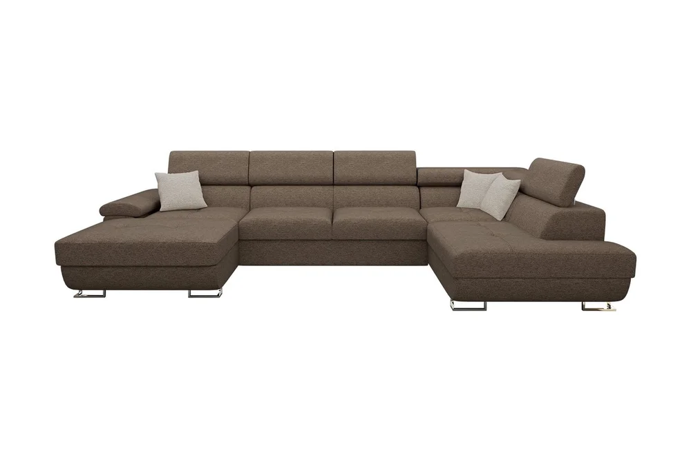 Sovesofa 4-seters U-formet 345x202 cm Høyre v:2128533