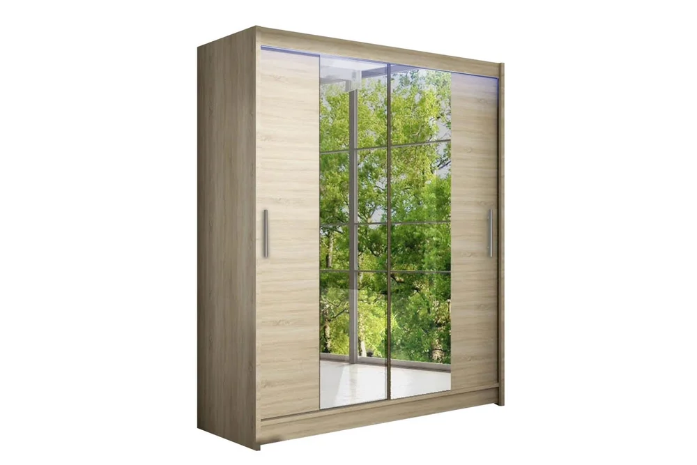 Leila Garderobe med Speil 150×200 cm v:4462667 Leila Garderobe med Speil 150×200 cm v:4462667
