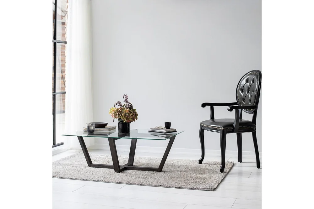 Liepene Sofabord 105x65 cm Svart v:8370304