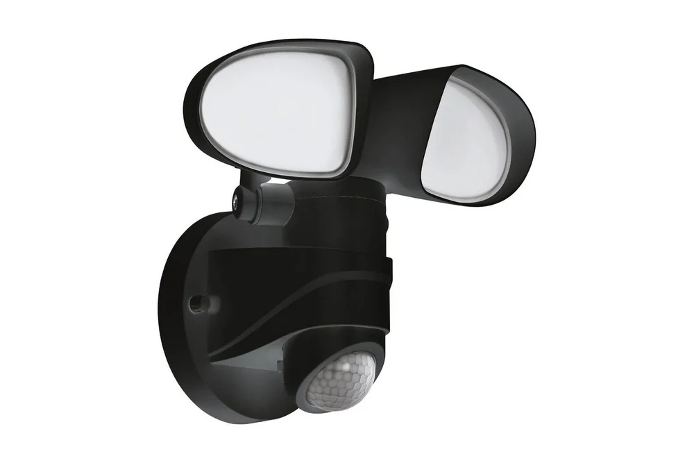 Veggstrålkaster Utendørs Eglo Pagino med Sensor og 2 Lamper v:8562362