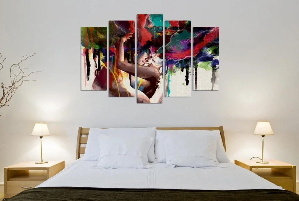 Dekorativ Canvasbilde 5-Deler 70x20 cm v:8934665