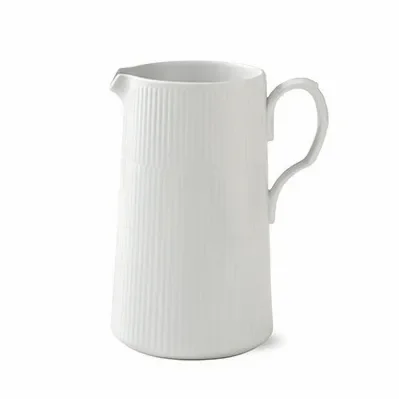 White Fluted kanne med hank v:2591244
