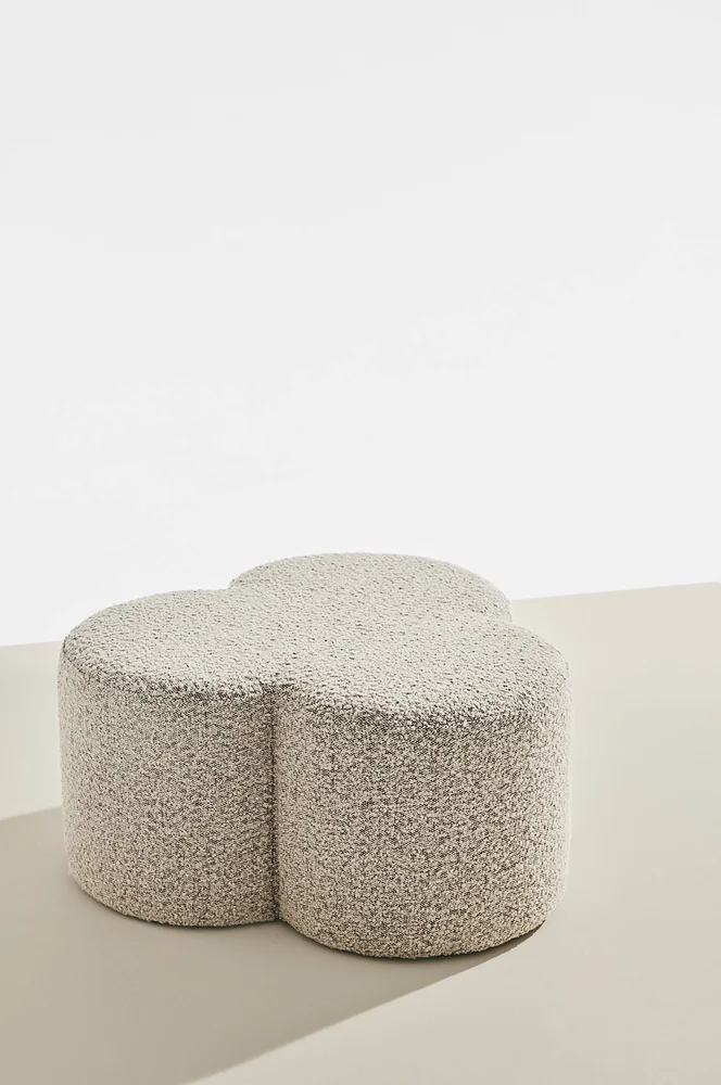 Bodhi puff i bouclé Ø 70 cm - Beige m v:5534298