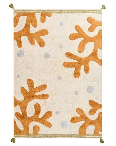 Barneteppe JAJPUR Lys beige 140 x 200 cm Bomull v:3275245