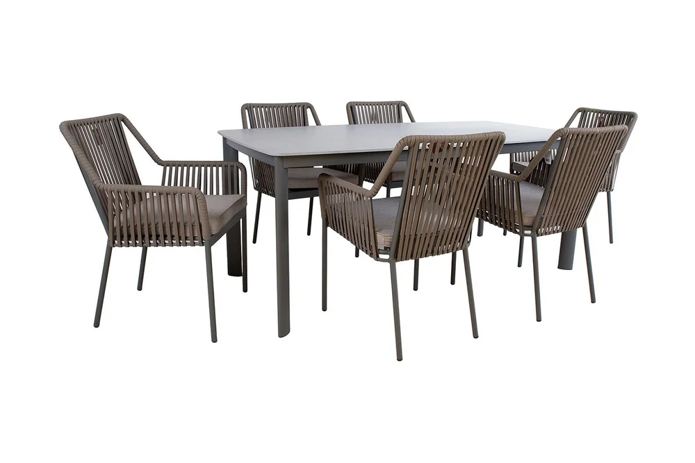 Spisegruppe Andros med 6 Stoler v:8490272