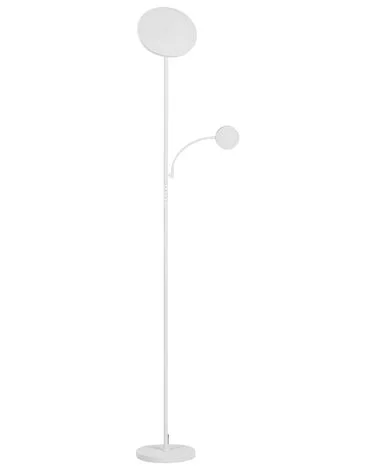 LED-gulvlampe ESKALDE Med fjernbetjening Med dimmer Metall Hvit v:7994645 LED-gulvlampe ESKALDE Med fjernbetjening Med dimmer Metall Hvit v:7994645