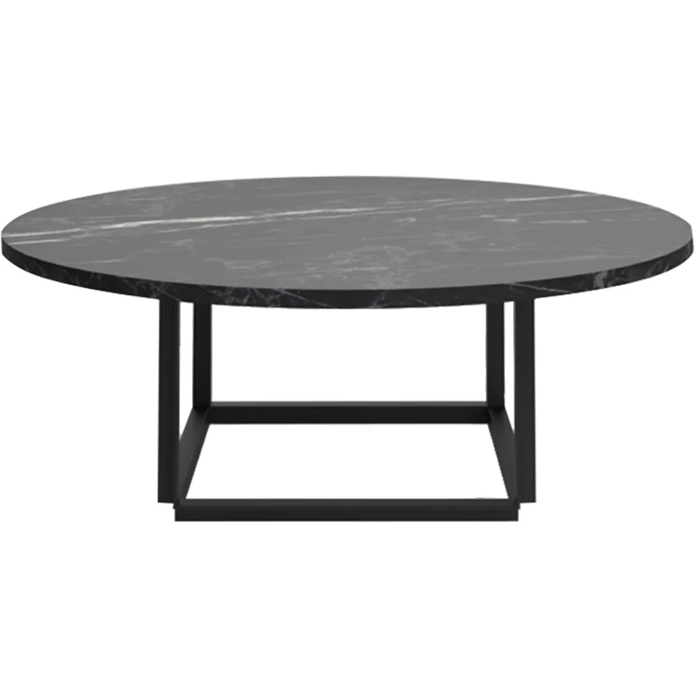 Florence Salongbord 90 cm, Svart Marmor / Svart v:2315075