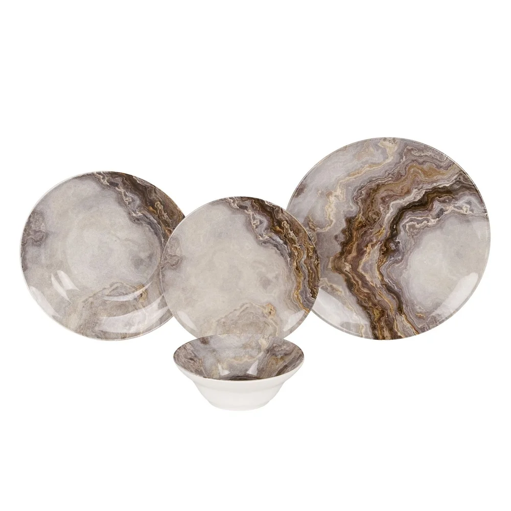 Middagsservise (24 deler) Opviq Diva (32 x 32 x 29 cm) flerfarget v:6548197