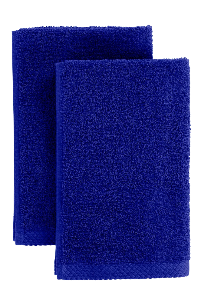 DARCY håndkle 2-pakning 30×50 cm – Blå – Tekstiler | m v:7850810