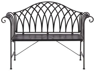Hagebenk MILAZZO 130 cm Metall Svart v:448258 Hagebenk MILAZZO 130 cm Metall Svart v:448258