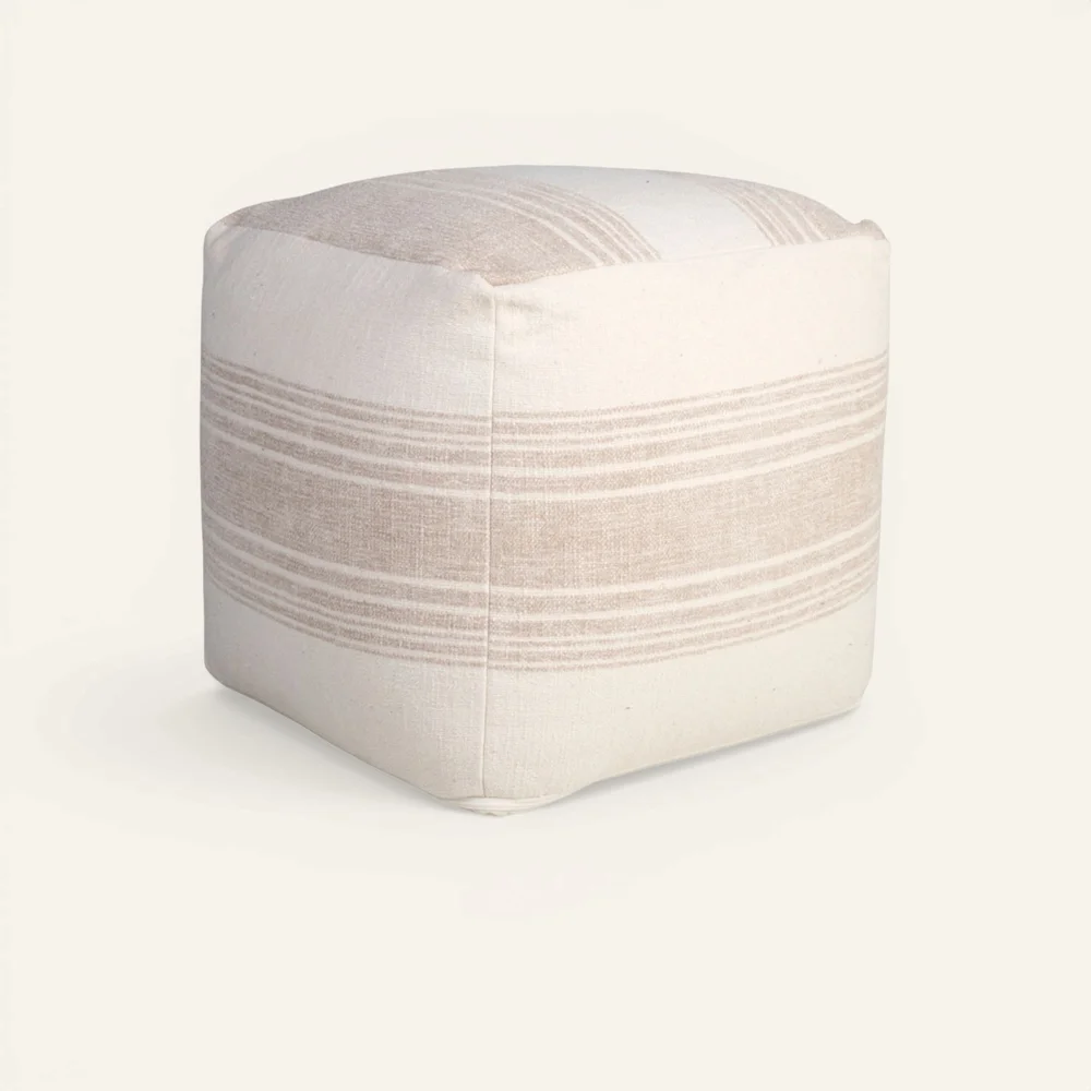 Puff sølv - 40x40x40 cm v:3832231