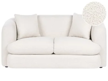 Sofa 2-seters HUSBY Bouclé Off white v:9357257 Sofa 2-seters HUSBY Bouclé Off white v:9357257