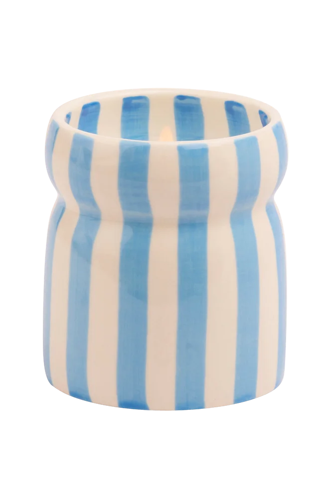 Cabana Duftlys Rust Striped Ceramic – Sienna Sunset i eske – Blå – Dekor | m v:9351465 Cabana Duftlys Rust Striped Ceramic – Sienna Sunset i eske – Blå – Dekor | m v:9351465