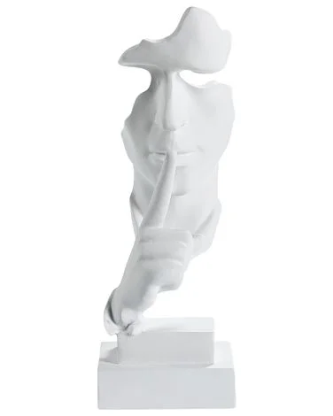Dekorativ figur Ansikt RAAHE Hvit v:1995551