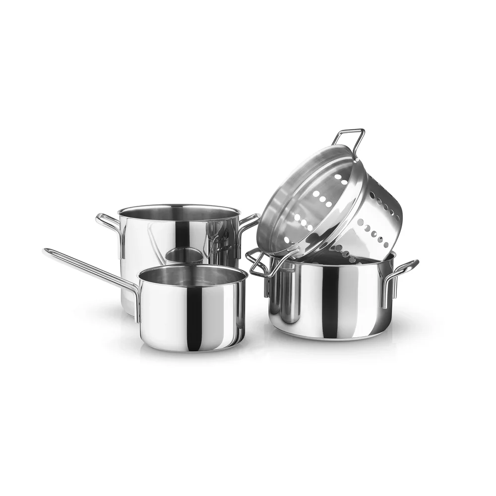 Eva Trio Stainless Steel grytesett 4 deler v:389797 Eva Trio Stainless Steel grytesett 4 deler v:389797