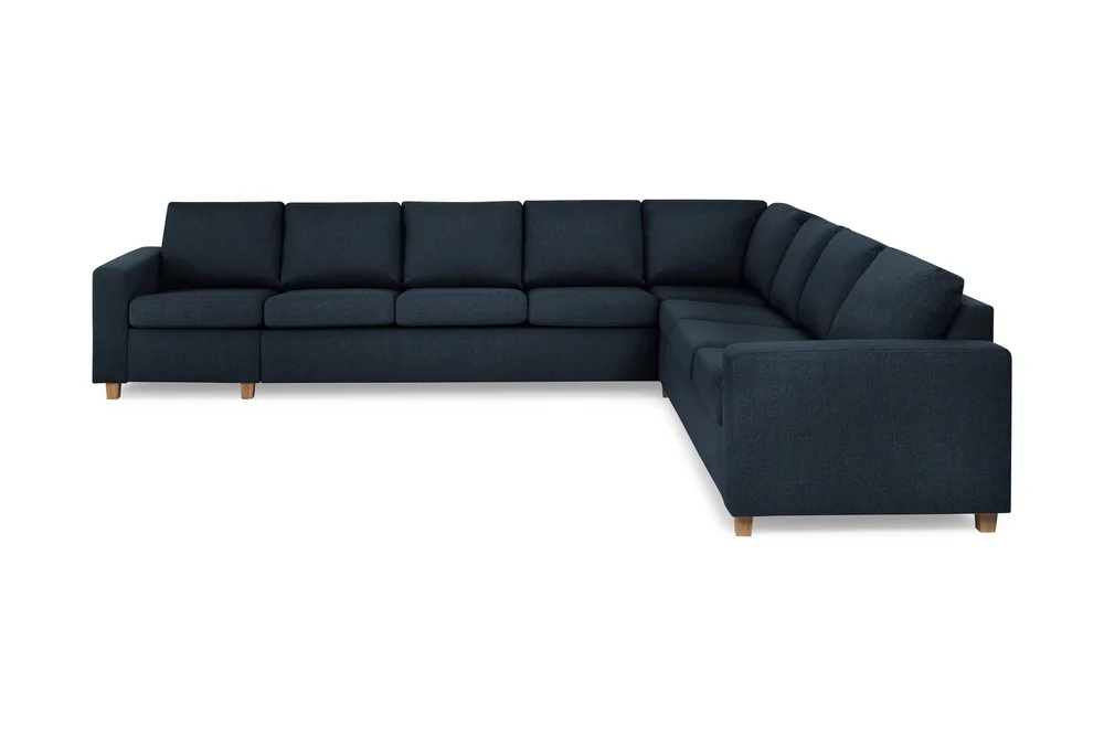 Crazy 7-seters Vendbar L-formet XX-Large Hjørnesofa i Stoff v:8511661