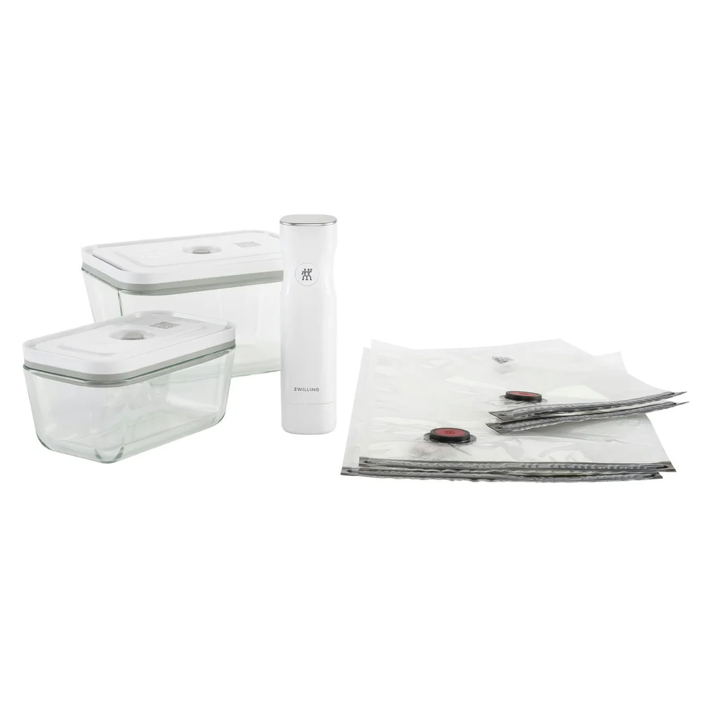 Fresh & Save Startsett med Vakuumpumpe / Poser / Beholdere I Glass, 7 Deler v:8846446